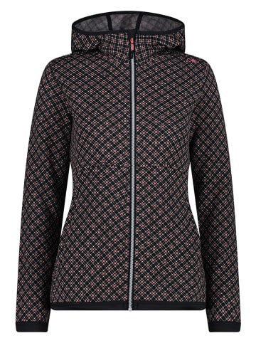 Fleece vest zwart/meerkleurig