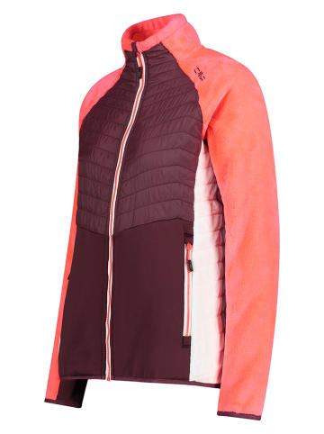 Hybride jas oranje/bordeaux