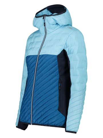 Hybridjacke in Hellblau/ Blau