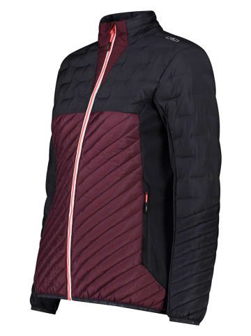 Hybride jas zwart/bordeaux