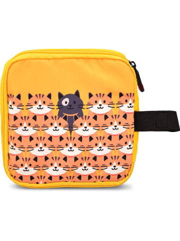 Lunchtas geel/wit - (B)16 x (H)16 cm