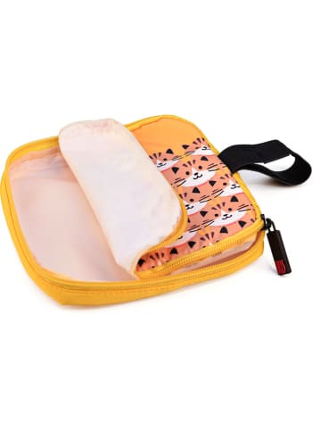 Lunchtas geel/wit - (B)16 x (H)16 cm