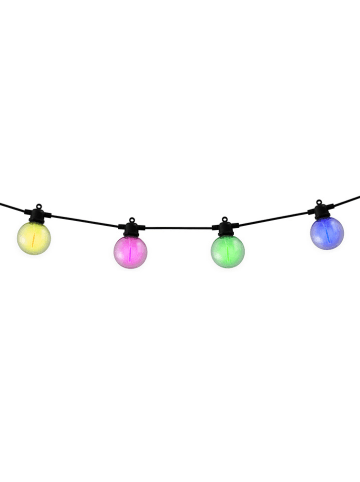 LED-Solar-Lichterkette "Cadena" in Schwarz/ Transparent - (L)1000 cm