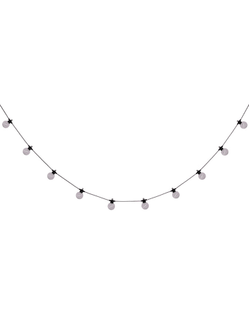 LED-Solar-Lichterkette "Cadena" in Schwarz/ Transparent - (L)1000 cm