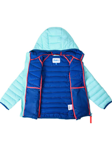All-season doorgestikte jas "Oceana" turquoise