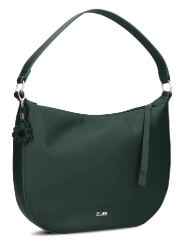 Schultertasche in Dunkelgrün - (B)34 x (H)31 x (T)10 cm