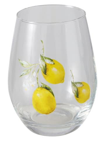 Trinkglas "Capri" in Gelb - (H)13 cm