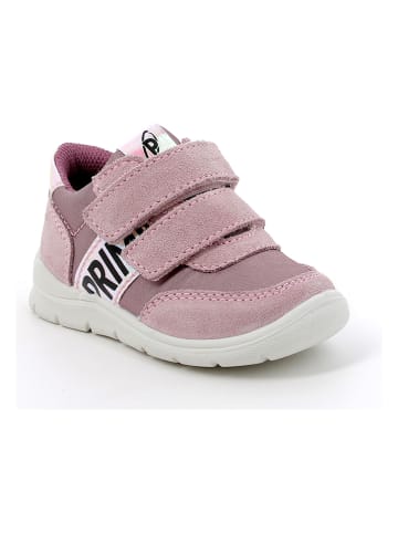 Leren sneakers lichtroze/wit
