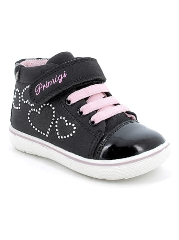 Leder-Sneakers in Schwarz
