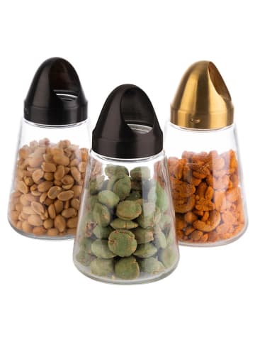 Snackspender in Transparent/ Schwarz - (H)15,5 x Ø 8,5 cm