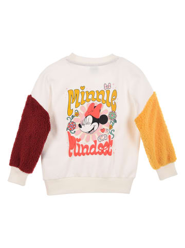 Sweatshirt "Minnie" in Weiß/ Orange/ Rot
