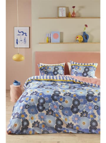 Satin-Bettwäsche-Set ''Nica'' in Blau