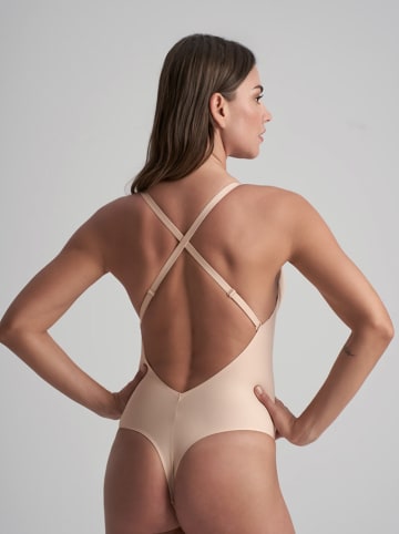 Body modelujące w kolorze beżowym