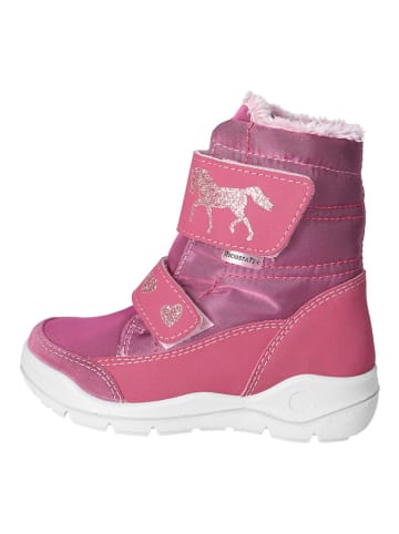 Botki zimowe "Lene-S" w kolorze różowym