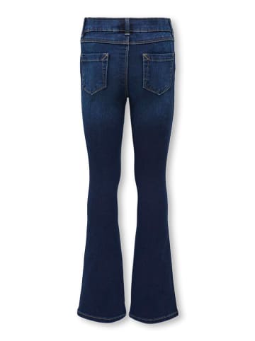 Spijkerbroek - flared fit - donkerblauw