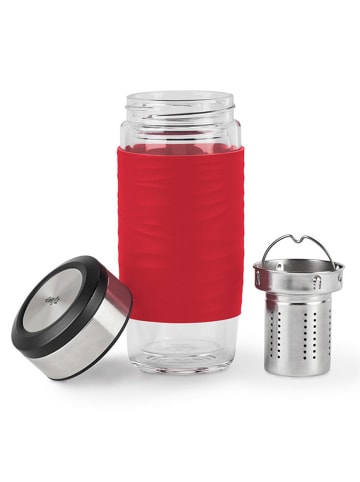 Kubek w kolorze czerwonym na herbatę - 400 ml
