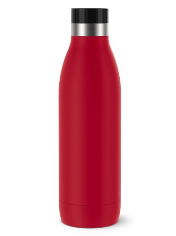Bidon "Bludrop" w kolorze srebrno-ciemnoczerwonym - 700 ml