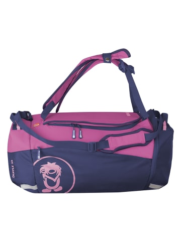 Reisetasche "Duffle Bag" in Dunkelblau/ Pink - (B)52 x (H)30 x (T)25 cm