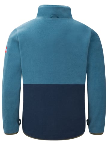 Fleecejacke "Storfjord" in Blau/ Dunkelblau