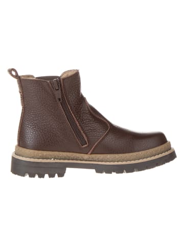 Leder-Chelsea-Boots in Braun