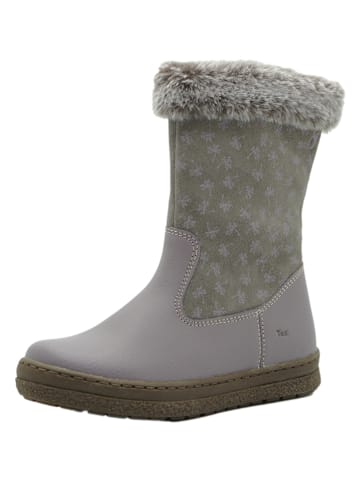 Leren boots grijs