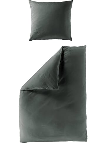 Biber-Bettwäsche-Set in Anthrazit