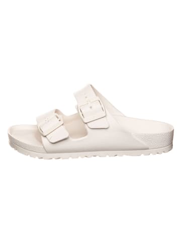 Klapki "Birkenstock Arizona" w kolorze kremowym