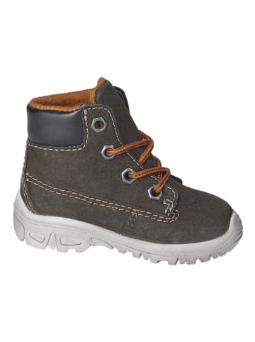 Skórzane botki zimowe "Dean-S" w kolorze khaki