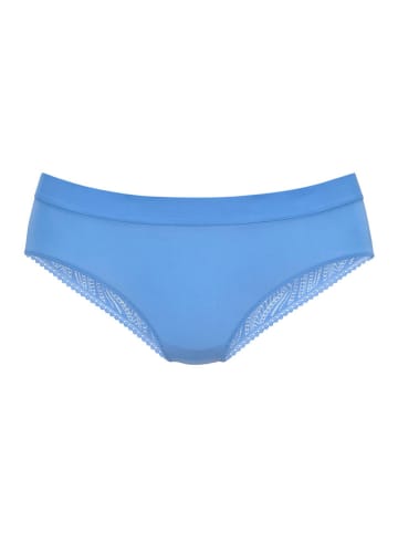 Pełne figi high waist w kolorze błękitnym