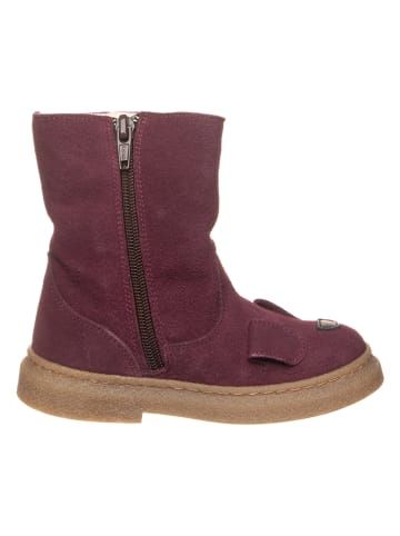 Leren winterlaarzen bordeaux