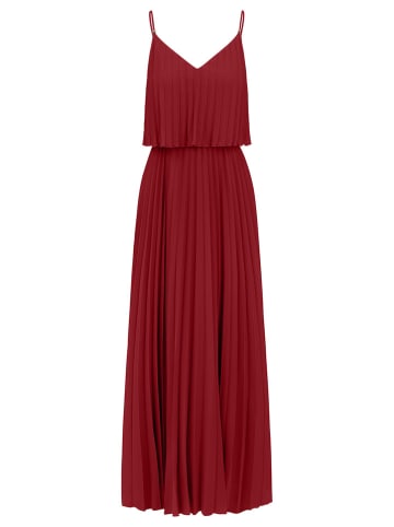 Plisséjurk bordeaux