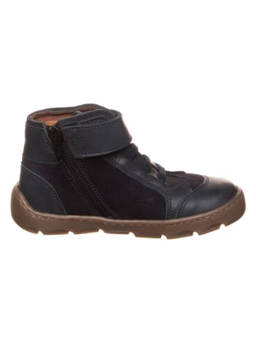 Leder-Barfußschuhe in Dunkelblau