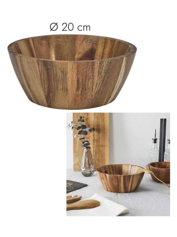 Salaterka w kolorze brązowym - Ø 20 cm
