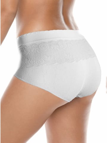 Pełne figi high waist w kolorze białym