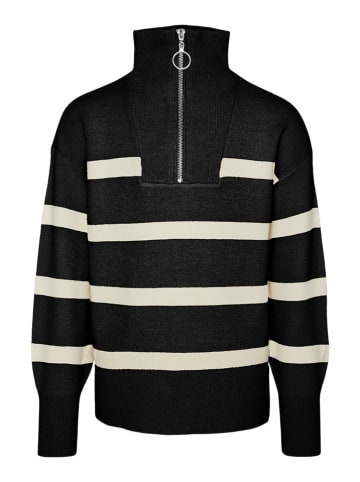 Pullover in Schwarz/ Creme