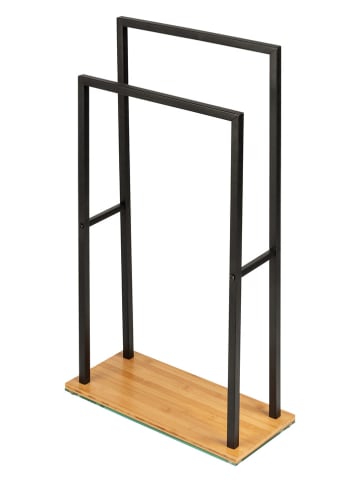 Handtuchständer in Schwarz - (B)46 x (H)80 x (T)20 cm