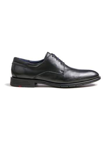 Leder-Schnürschuhe "Tambo" in Schwarz