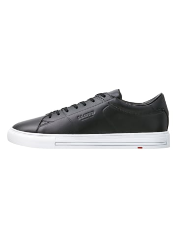 Leder-Sneakers "Enrico" in Schwarz