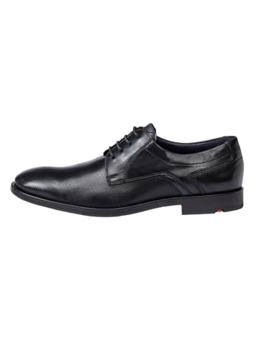Leder-Schnürschuhe "Lance" in Schwarz