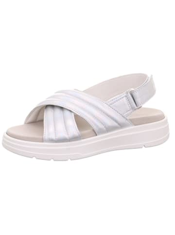 Leder-Sandalen "Sunwalker" in Silber