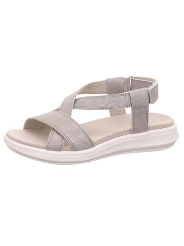 Leder-Sandalen "Ella" in Grau