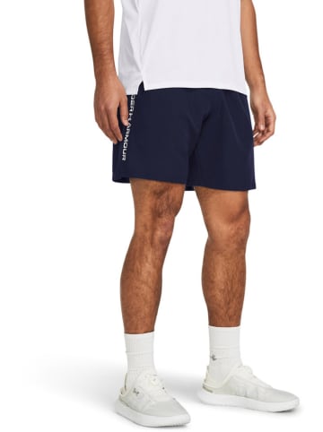 Szorty sportowe "Woven" w kolorze granatowym