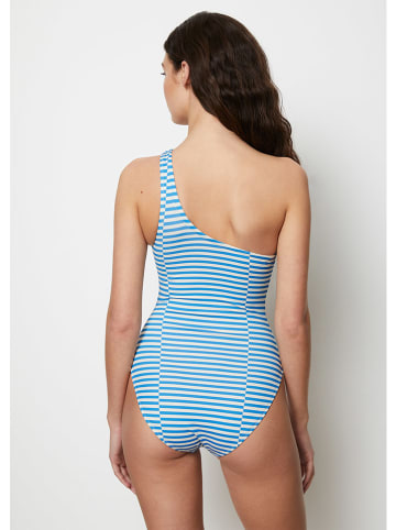 Badpak blauw/wit
