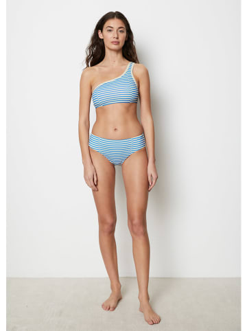 Figi bikini w kolorze niebiesko-białym