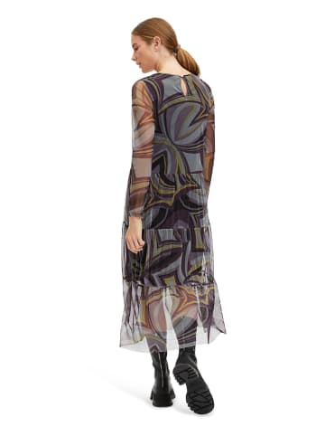 Kleid in Schwarz/ Lila