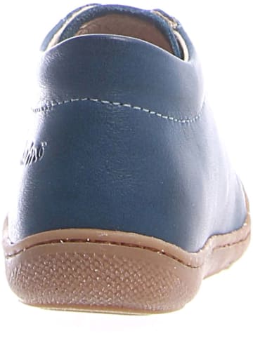 Leren enkelsandalen "Puffy" blauw