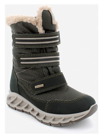 Botki zimowe w kolorze khaki