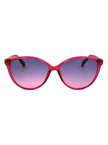Dameszonnebril rood/blauw