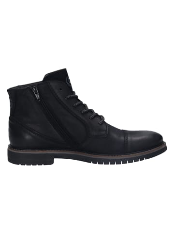 Leder-Boots in Schwarz