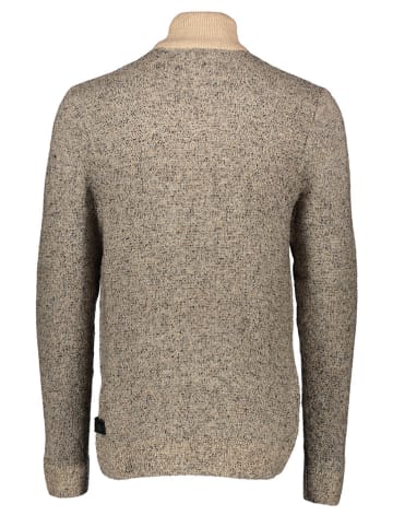Sweter w kolorze beżowo-czarnym